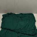 Pinup Fashion Women Plus Size Summer Dresses - Casual Work T Shirt Round Neck Midi Dress with Pockets, 22M, Green 