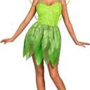 Spooktacular Creations Women Green Fairy Fairytale Dress with Fairy Wings Costume Set for Adult Halloween Costume (Small)