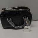 Top-Handle Crocodile Purses For Women Crossbody Leather Bags Trendy Large Capacity Tote with Shoulder Strap (1-brown and Goldfish)