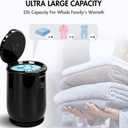 Towel Warmers Ultra Large Capacity Bucket Style 450W for Bathroom ETL FCC Certified Fits up to Two 40"x70" Towels, Blankets, Bathrobes with Auto Shut Off (Black)