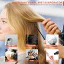 Hair Steamer Micro Mist Scalp Detoxify for Hair Wash Reclining Chair Bed Attachment Professional Hair Care for Salon SPA Barber Shop (LED Deco Draw 6th Gene White)