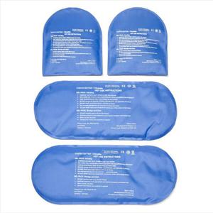 NatraCure Replacement Gel Packs for Cold Therapy Socks - (4-Piece Set) Extra Gel Ice Packs Reusable, Compresses for Injuries, Flexible Ice Packs Reusable, Small Ice Packs, Thin Ice Packs - GP23-24