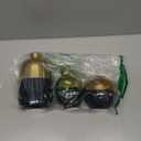 Blcka Glossy Gold Ceramic Flower Vase Set of 3,Gold Modern Round Decorative Vases for Pampas Grass Home Decor,Bedroom,Office,Living Room,Bookshelf,Wedding,Bathroom Table Centerpiece (Black)