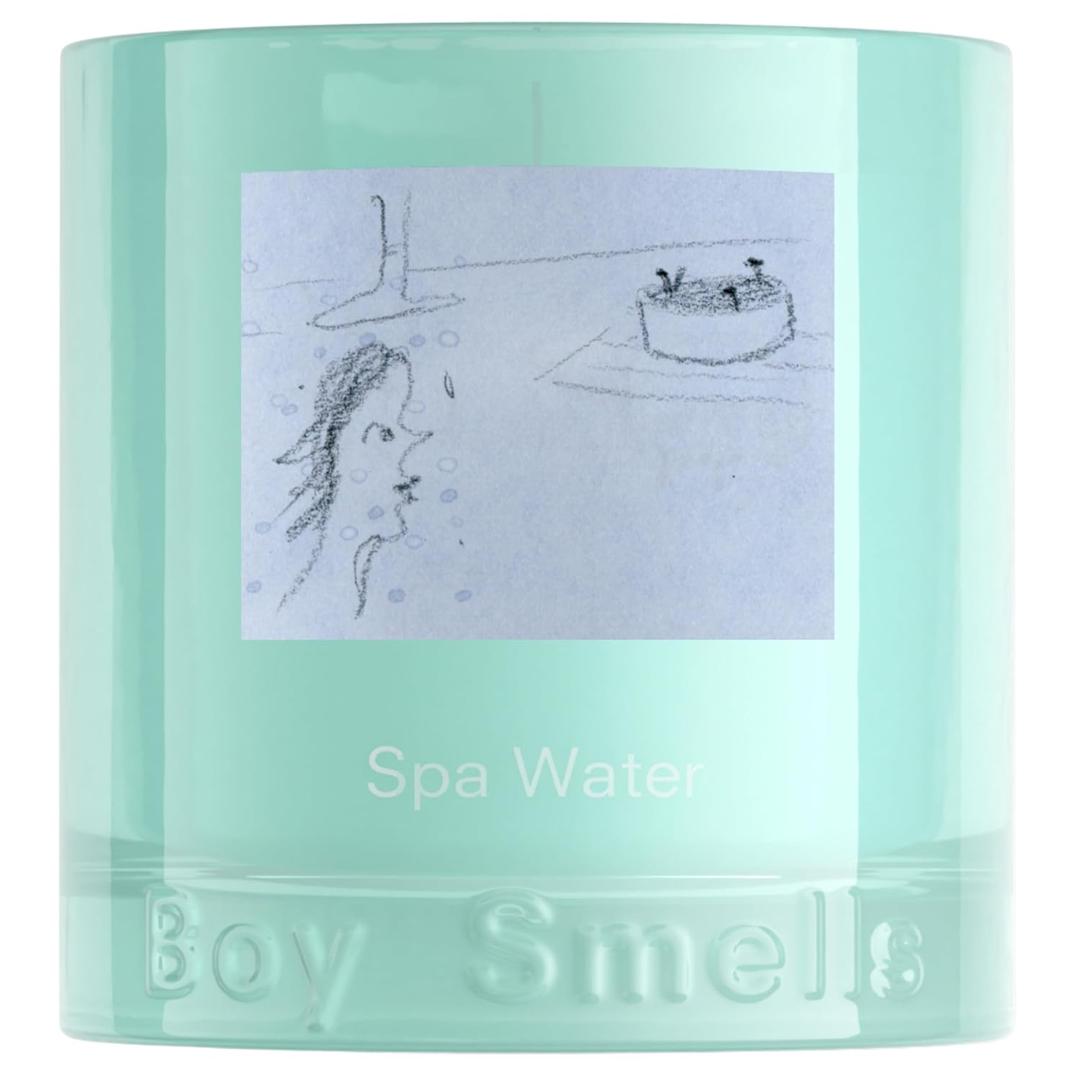 Boy Smells Spa Water Scented Candle 8.5oz Pink Grapefruit, Eucalyptus & Sandalwood Fresh Aquatic Soy Wax Candle