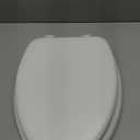 Mayfair Padded Toilet Seat, Cushioned Soft Vinyl over Wood Core Seat, Secure Hinges, Easy Clean, Made in USA, Elongated, White