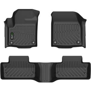 Floor Mats Custom for Range Rover Evoque 2012-2019(Not for Convertible) All Weather Protection TPE Heavy Duty Non-Slip Automotive Floor Liners Fits Front& 2nd Row Full Set Accessories, Black