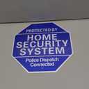 Protected By Home Security System Signs for Yard - 10" x 28" Police Dispatch Connected Warning Sign with with Stake - Rust Free Aluminum Composite - Easy to Mount (1Pack)
