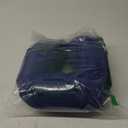 Memory Foam Neck Pillow - Adjustable Thickness for Best Comfort, Dark Blue