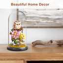 QARULUS Owl Flower Bouquet Building Set Plants Friend Set Adults Bonsai Tree Party Favors for Kids Animal Building Blocks Set Valentine's Birthday Gift for Girlfriend Boys Girls Age 6-12+(Owl Garden)