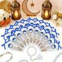 Eforcase 20PCS Muslim Prayer Beads Islamic Party Favors Gifts Eid Favor Rosary Jewelry for Adult Women Men Muslim Wedding Bridal Shower Prayer Beads Bulk for Ramadan Eid Islamic Festival Party Favor (20 Pack -White)