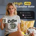 Colemoly Sublimation Paper 8.5x11, 300 Sheets Heat Transfer Paper for Any Inkjet Printer 125g with Thermal Sublimation Ink on Coated, Phone Cases, Light Fabrics, DIY Projects, T-Shirts, Mugs