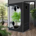 Grow Tent 24"x36"x60" Growing Tents for Indoor Plant 600D Mylar Hydroponic High Reflective Grow Tent for Plant Fruit Flower Veg Growing