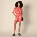 Amazon Essentials Womens Relaxed-Fit Fluid Twill Button-Down Shirt (Short Sold Separately) (M)