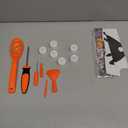 Pumpkin Carving Kit for Kids, 6 Easy Halloween Pumpkin Carving Tools Set, 6 LED Candles, 10 Carving Stencils & 20 Halloween Cellophane Candy Bags