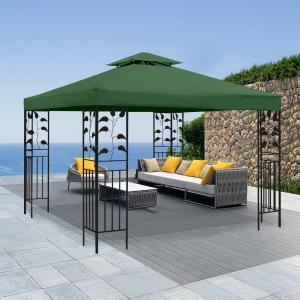 Gazebo Replacement Canopy Roof - Double Tiered Canopy Cover, 10x10 FT (Blackish Green)