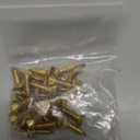 Brass Wood Screws Self Tapping Screws, M2 x 8 mm Flat Cross Head Fit for Door Hinges Electronics Furniture (100 Pack, Gold Tone)