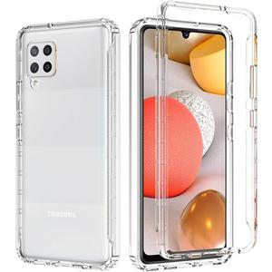 Phone Case for Galaxy A42 5G Case, Samsung A42 5G Case for Girls Women, Clear Full Body Protective Shockproof Hard PC Shell Soft TPU Bumper Cover Cases for Samsung Galaxy A42 5G (Clear)
