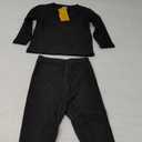 Thermal Underwear for Kids Toddler Winter Base Layer Long Johns Sets for Girls Boys (Medium (90) /2T-3T, Black)