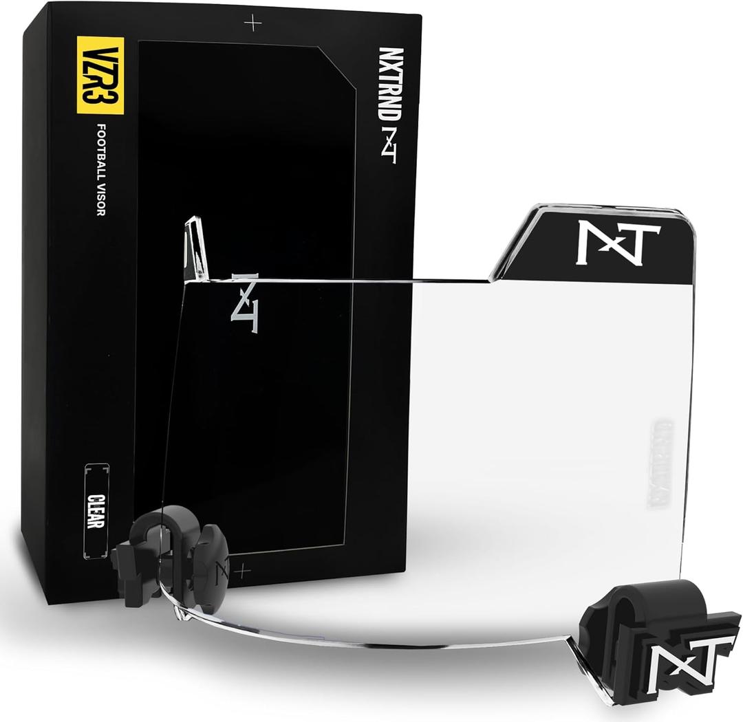 Nxtrnd VZR3 Football Visor, Curved Lens Technology, Fits Adult & Youth Football Helmets