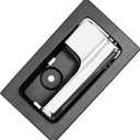 Gledewen Interior Door Handle, Compatible with 2009-2014 Ford F150, Front/Rear Inside Right Passenger Side | CL3Z-1522600-GA 9L3Z-1522600-CB 90825 Chrome Lever Black Housing Inner Handle