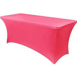 Stretch Spandex Rectangular Table Cover 36x20 Inch, Pink