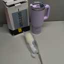 40 oz Tumbler with Handle,Tumbler with Lid and Straw, Double Wall Insulated Cup Stainless Steel Travel Mug(Cold for 34 Hours),Water Bottle for Iced Tea,Coffee,Cold Beverages(Purple)