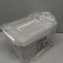 First Aid Box Empty and Vitamin Bottle Organizer Set, Clear Plastic Medical Box with Snap-Off Lid & Handle for Supplements Medicine Storage