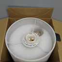 Cordless Table Lamp, 8000mAh, Dimmable, Ambient Light, 2700K, Touch Control, Portable, LED, Wireless, Rechargeable, Battery Operated, Desk Lamp, Kitchen Lamp, Fabric Shade, for Dining Room, Bedroom (17.9" Single)