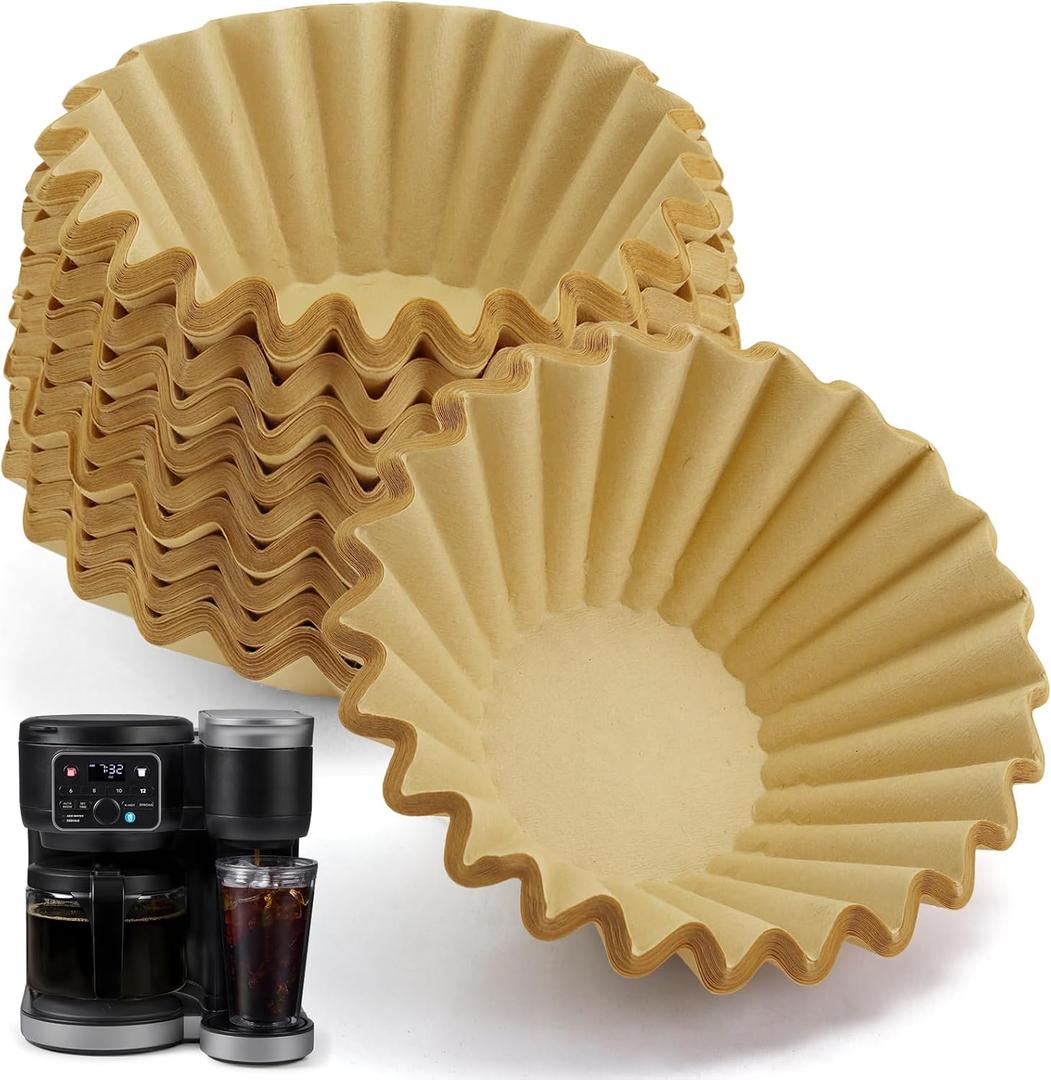 Paper Coffee Filters for Keurig Duo Coffee Maker 72oz, Deep Bowl Design
200 Pcs Unbleached Coffee Filter Basket for Keurig K-Duo Gen 2, Food Safe, No Grounds Leakage, Smooth Rich Flavor, Easy Clean