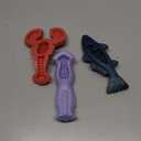 Dog Toys for Aggressive Chewers, 3 Pack Indestructible Dog Chew Toys, Super Chewer Toys with Tough Nylon Bacon Flavor for All Breed Sizes, Teeth Cleaning & Training, Boredom Relief (Multi color)