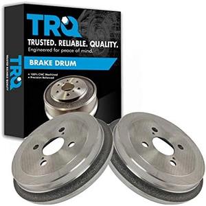 TRQ Rear Brake Drum LH RH Kit Pair Set of 2 for Toyota Yaris
