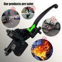 LOCOPOW 7/8 Left Hand Hydraulic Brake Lever Master Cylinder for Chinese 50cc-250cc 110cc 125cc ATV Quad Dirt Mini Bike Moped Tao Tao Coolster Apollo Kazuma Sunl Roketa Lifan Motorcycle