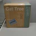 Cat Tree Tower 44 Inch, Small Cat Tower with Condo, Hammock, Sisal Scratching Posts, Extended Perch, Pet Play House for Indoor Kittens and Cats, Grey