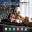 16 Inch Queen Size Mattress, Upgraded Luxury Hybrid Queen Mattress In A Box with with 7-Zone Support for Cool Night & Pressure Relief, Motion Isolation, Edge Support, Assembled in USA, Medium Firm