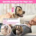 Upgraded Dog Ear Muffs for Noise Protection - 22dB NRR Noise Cancelling Headphones with Dog Paw Design, Calming Earmuffs for Thunder, Fireworks & Hunting (XS, White-Pink)
