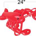 ArtCreativity Lobster Inflate, 1 PC, Animal Party Decorations and Supplies, Blow-Up Lobster Inflate for Animal Birthday Party Favors, Pool Party Float, and Game Prize for Kids