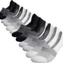 3 x COOLMATE GLOBAL 6 Pack No Show Men Socks, Low Cut Ankle Sock Moisture Wicking (Black, S)