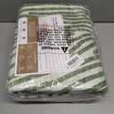 YIHOUSE Green Rug for Living Room, 69 Modern Abstract Area Rug, Geometric Contemporary Wave Striped Rugs for Playroom Nursery, Washable Nonslip Large Ultra-Thin Rug for Bedroom Dining Room