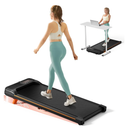 Walking Pad, Under Desk Treadmill with Incline for Home Office 2.5HP Portable Walking Treadmill with 280 Lbs Weight Capacity Walking Machine, Remote Control, LED Display