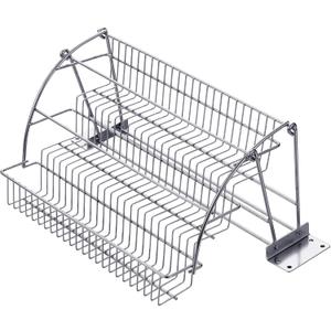 Honeydak 3 Tier Pull Down Spice Rack for 15 inch Cabinet Retractable Large Capacity Kitchen Storage Shelf Step Retractable Storage Holder for Kitchen Cupboard Pantry