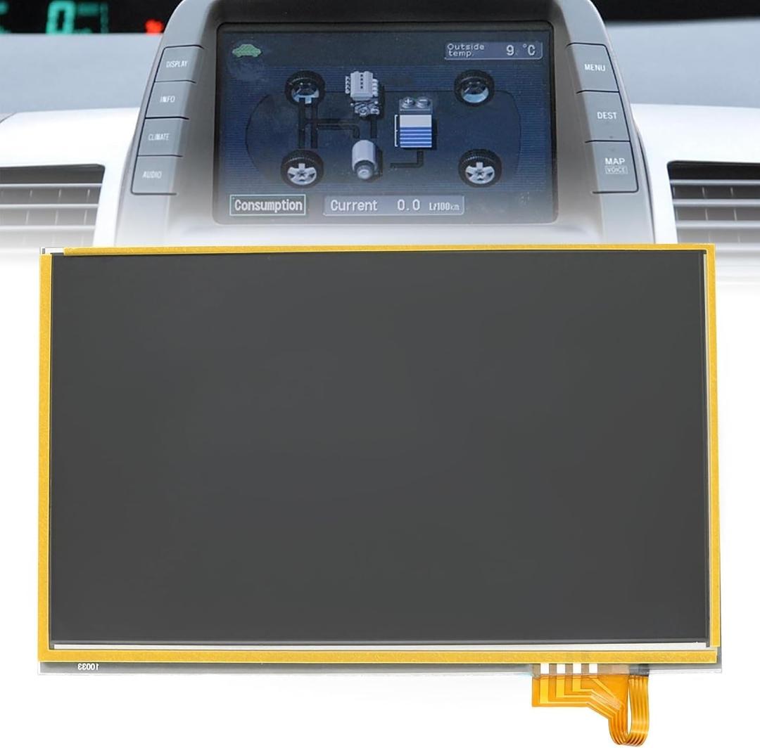 7 Inch 4 Pin Touch Screen Information Display Fit for Toyota Prius 2004-2009 Replace # LTA070B512F LTA070B511F LTA-070B-511F