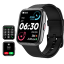 Tensky Smart Watch for Men/Women Android & iPhone, Alexa Built-in, 1.8" Touch Screen Fitness Tracker with Answer/Make Calls, 3ATM Waterproof Heart Rate/Sleep/SpO2 Monitor, Pedometer, 100+ Sport Modes (Black)