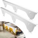 Stove Gap Filler Stove Gap Covers Stainless Steel stove gap filler- High-Quality, Attractive & Easy Installation (Silver,23.4"L, 0.74" W)