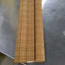 LazBlinds No Tools No Drill Bamboo Roller Shades, Cordless Bamboo Blinds, Light Filtering Roll Up Blinds for Windows, French Door, Porch or Patio, 12'' W x 40'' H, Ceylon Light Russet