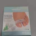 Welnove Pack of 12 Bunion Corrector, Toe Separators with 2 Loops, Big Toe Spacer Suitable for Bunion and Overlap Toe, Infused Aloe Vera Extract (Clear)