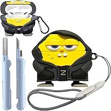 Cute Cartoon 3D Silicone Case AirPods Pro 2nd/1st Generation case with Keychain and Lanyard Cleaner kit Characters Design for Kids Boys Girls 