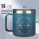 Coffee mugs gift for men, Birthday gifts for men, thoughtful men's gift coffee mug, birthday gifts for husband or father or teen, personalized father's day gift, 14 oz blue coffee mug