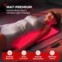 LTW Flagship 540 LEDs Red Light Therapy Mat for Body (37" x 16.9") | 5 Levels & 2 Pulse Modes Large Infrared Mat, 80mw/Cm Deep Penetration, Includes Eye Glasses & Waist Strap, 10-90min Timer
