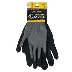 Jacent Multi-Purpose Gloves with Nitrile Coating, Lightweight and Durable - One Size Fits Most