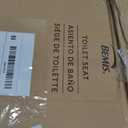 Bemis 7300SLEC Slow Close Toilet Seat, Easy Clean Hinges and Durable Plastic Seat, Made in USA, Elongated, White